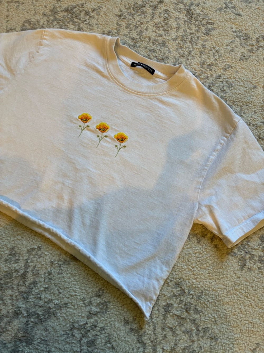 Brandy Melville Flower Crop Top